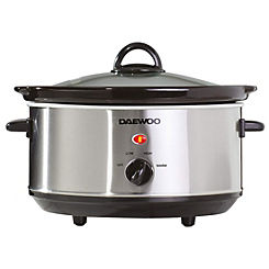 SDA1364 Stainless Steel Slow Cooker 3.5L Capacity by Daewoo