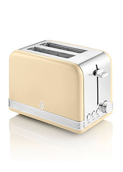 ST19010CN Retro 2-Slice Toaster - Retro Cream by Swan