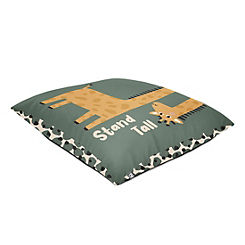 Safari Friends Giraffe 70 x 70cm Floor Cushion  by rucomfy