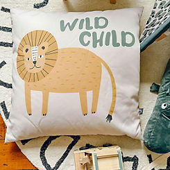 Safari Friends Lion 70 x 70cm Floor Cushion by rucomfy