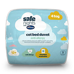 Safe Nights Anti Allergy 4 Tog Cot Bed Duvet by Silentnight