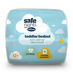 Safe Nights Toddler Anti Allergy 4.5 Tog Duvet & Pillow Bedset by Silentnight