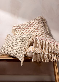 Saku Cotton 50x50cm Cushion by Yard