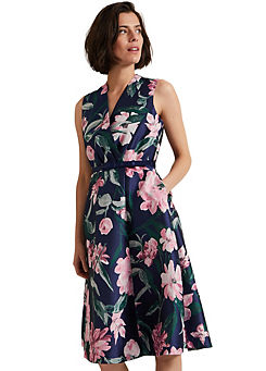Salina Floral Jacquard Dress by Phase Eight