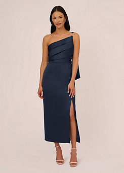 Satin Crepe Dress by Adrianna Papell