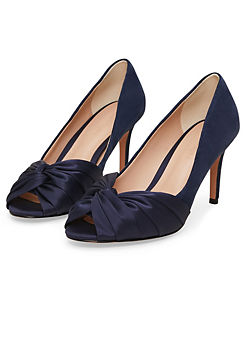 Satin Twist Peeptoe Shoes by Phase Eight