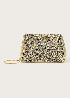 Scallop Beaded Bag by Monsoon