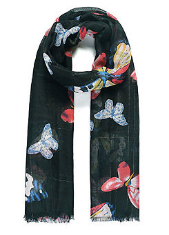 Scatter Butterfly Scarf by Intrigue