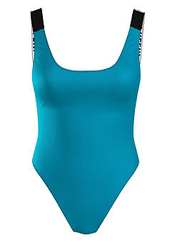 Scoop Back One Piece Swimsuit by Calvin Klein