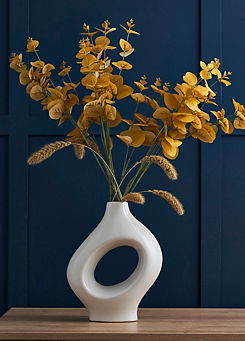 Sculptural Ceramic Vase Cream by Chic Living
