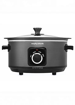 Sear & Stew Black Slow Cooker - 460012 by Morphy Richards