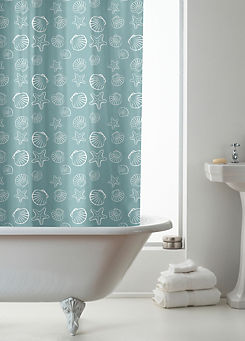 Seashells Shower Curtain by Country Club