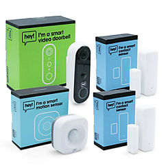 Security Kit (Smart Doorbell, Motion Sensor, 2 Contact Sensors) by Hey