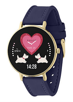 Series 28 Amoled Ink Leather Strap Watch by Radley London