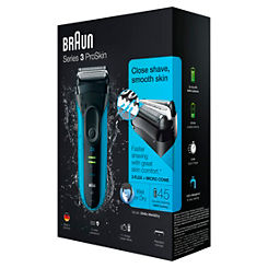 Series 3 ProSkin 3040s Electric Shaver - Black/Blue by Braun