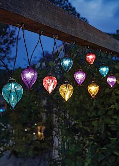 Set of 10 Balloon Rainbow String Lights by Smart Garden