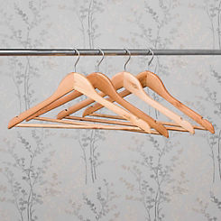 Set of 12 Wooden Hangers by Beldray