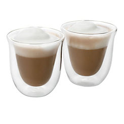Set of 2 Double Walled Cappuccino Jack Glasses by La Cafetiere
