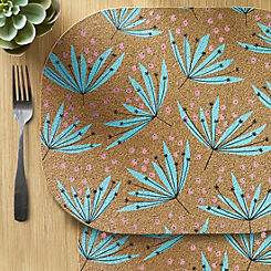 Set of 2 Wildflower Cork Placemats by MissPrint