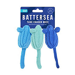 Set of 3 Tune Chaser Mice Cat Toys by Battersea