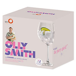 Set of 4 Gin Crystal Glasses by Olly Smith