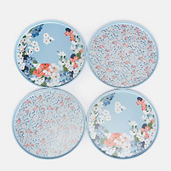 Set of 4 Melamine Side Plates by Joules