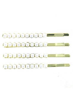 Set of 4 Pearl Hair Pins