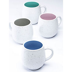 Set of 4 Speckled Hug Mugs by Waterside