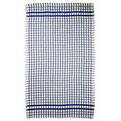 Set of 6 Check Terry Tea Towels by Le Chateau