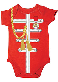 Sgt Pepper Design Red Baby Bodysuit by The Beatles