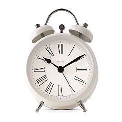 Shefford Buttermilk Cream Alarm Clock Roman Numerals by Acctim