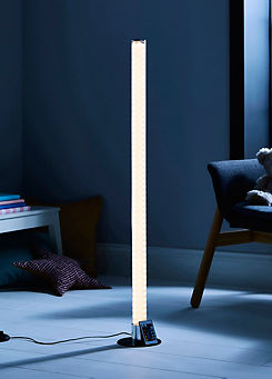 Shimmer Colour Changing Cylinder LED Floor Lamp by Glow