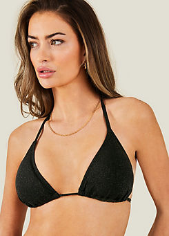 Shimmer Triangle Bikini Top by Accessorize