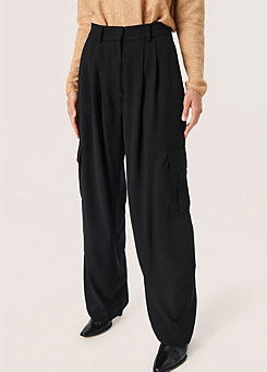 Shirley Wide Leg Cargo Trousers by Soaked in Luxury