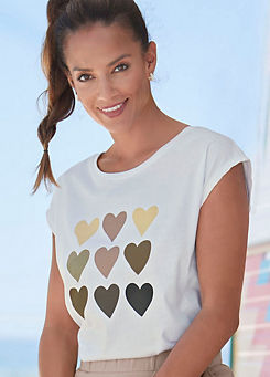 Short Sleeve Front Print T-Shirt by Venice Beach