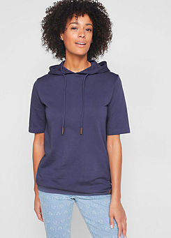 Short Sleeve Hooded Sweatshirt by bonprix
