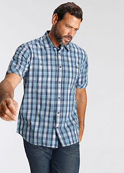 Short Sleeve Shirt with Chest Pockets by Man’s World