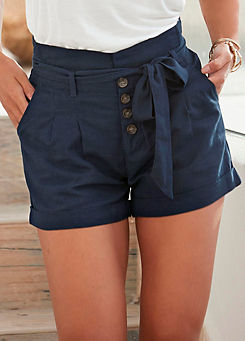 Shorts with Tie Belt by LASCANA