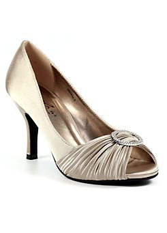 Sienna II Champagne Court Shoes by Lunar