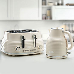 Sienna Kettle & 4 Slice Toaster SDA2480 / SDA2483 - Cream by Daewoo