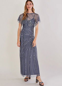Sienna Sustainable Emb Maxi Dress by Monsoon