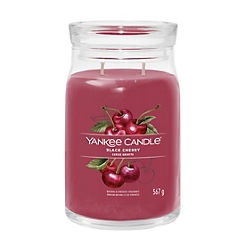 Signature Large Jar Black Cherry by Yankee Candle