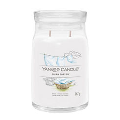 Signature Large Jar Clean Cotton by Yankee Candle