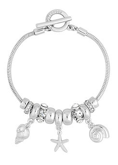 Silver Coastal Charm Bracelet  by Lipsy