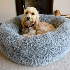 Silver Fluff Comfort Pet Bed by Rosewood