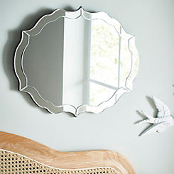 Silver Framed Eleanor Wall Mirror by Chic Living