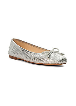 Silver Heights Ballerinas by Dune London