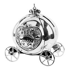 Silver Plated Fairytale Carriage Money Box by Bambino