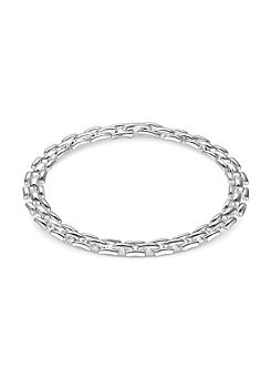 Silver Plated Recycled Gate Chain Bracelet  by Inicio