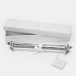 Silverplated Birth Certificate Holder Tube by Twinkle Twinkle